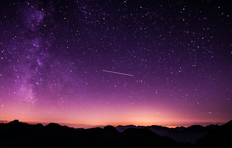 Starry milky way